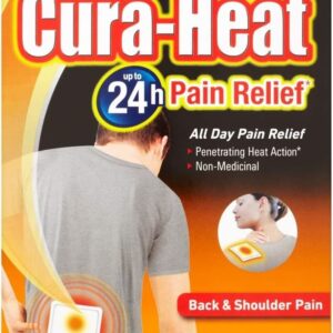 CURA HEAT PATCH FOR BACK & SHOULDER PAIN RELIEF