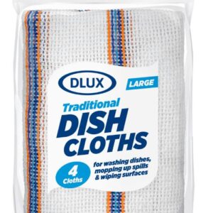 DLUX Classic Dish Cloths Pack of 4