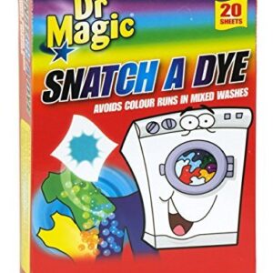 DR MAGIC SNATCH A DYE: PREVENTS COLOR RUNS IN MIXED WASHES, 20 SHEETS