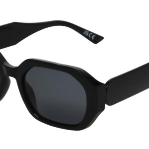 Foster Grant Rectangle Sunglasses in Shiny Black