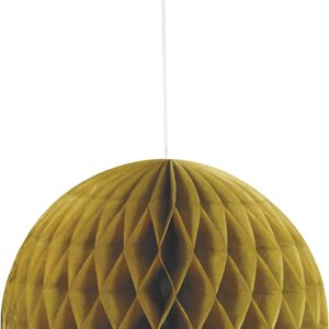 Gold 8-Inch Tissue Paper Honeycomb/Pom Pom by Unique Party