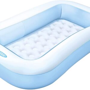 INTEX 57403NP Soft Rectangular Baby Pool, 65.5" x 39.5" x 10