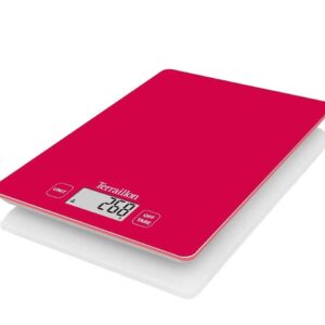 RED TERRAILLON KITCHEN SCALE WITH 3KG CAPACITY