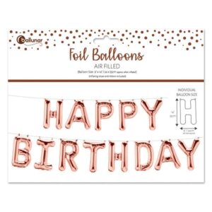 Rose Gold Happy Birthday Foil Balloon