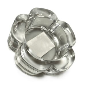 Round Glass Candle Holder for Tea Lights – Crystal Clear