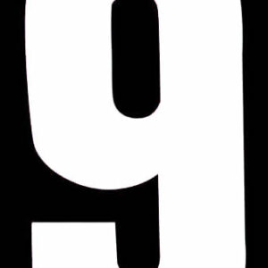 ROWAN HIGH VISIBILITY WHITE WHEELIE BIN NUMBER STICKER - 9