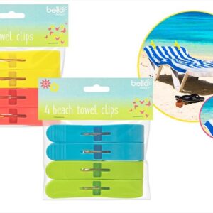 Set of 4 Bello Beach Towel Clips