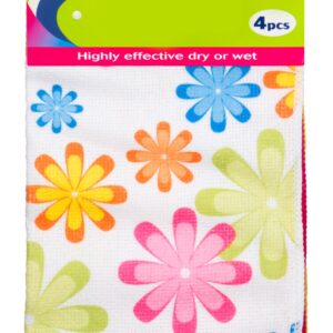 Set of 4 Bettina Microfiber Cloths