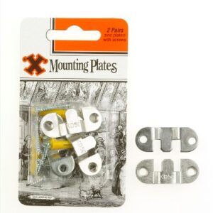 SHAW X Zinc Coated Mounting Plates, Pack of 4