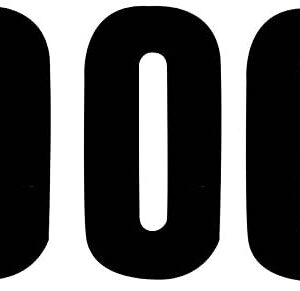 Starpack Black Self-Adhesive Number 0, 75mm, Pack of 3