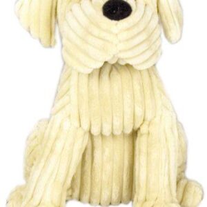 TAKE ME HOME ADORABLE 28CM VANILLA CHUNKY RIBBED CORD DOG DOOR STOP