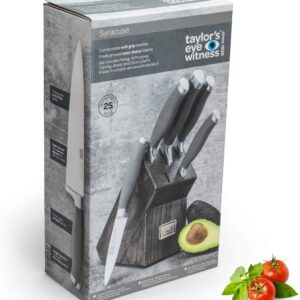 Taylors Eye Witness Syracuse Ash 5-Piece Knife Block Set