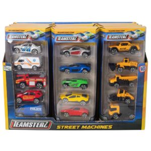Teamsterz Street Machines Die-Cast 5-Pack Display Unit