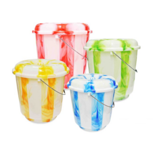 The "25 Litre Tie Dye Design Plastic Bucket with Lid Assorted Colours TS60994" is a large-capacity bucket designed for various uses, such as storage or organization. It features...