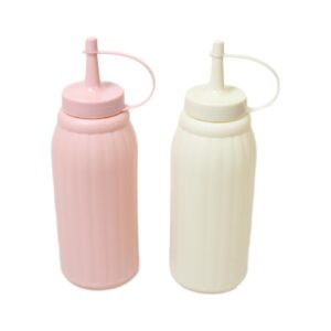 The item you are referring to seems to be a set of plastic bottles designed for condiments like ketchup, mayonnaise, and mustard. Each bottle in the set measures 20 x 6 cm, and...