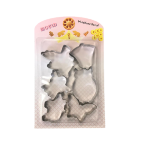The Metal Baking Cookie Cutters Moulds Pack of 6 Assorted Shapes 7063 is a set of cookie cutters designed for baking enthusiasts. This pack includes six different shapes,...