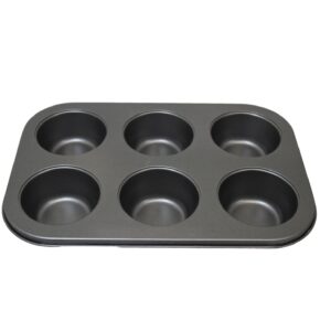 The "Metal Muffin Cupcake Baking Mould Tray" is a kitchen tool designed for baking muffins or cupcakes. It features six individual cups or molds, allowing you to bake half a...