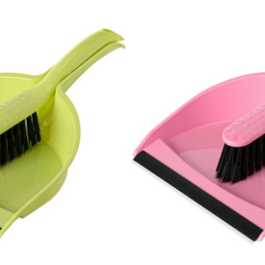 The "Plastic Dustpan and Brush 30 x 21 cm Assorted Colours 7107" is a cleaning tool set that includes a dustpan and brush. The dimensions of the dustpan are 30 cm by 21 cm,...