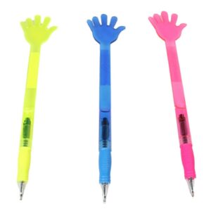 The "Plastic Huge Hand Shaped Pen" is a novelty writing instrument designed in the shape of a large hand. It measures 28 x 6 cm, making it relatively large compared to standard...
