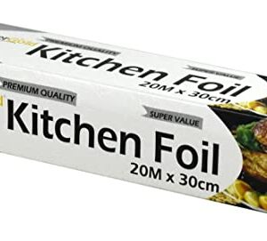 The product description you provided seems to refer to a roll of kitchen aluminum foil with dimensions of 20 meters in length and 30 centimeters in width. It is identified by...