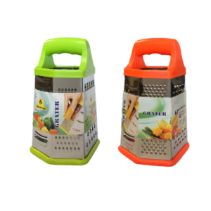 This product appears to be a 6-sided hexagonal metal cheese shredder or grater. It is designed for grating or shredding cheese and possibly other foods. The dimensions are 11 x...