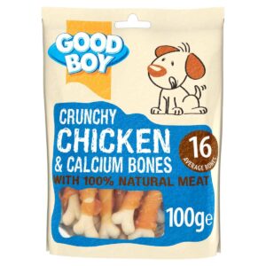 Good Boy Crunchy Chicken and Calcium Bones 100g Display Unit