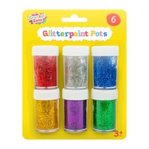Glitterpaint pots 6pk