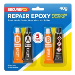 Repair Epoxy Permanent Adhesive 40g 2pk