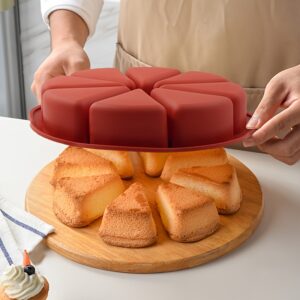 1/3pcs Nonstick Silicone Triangle Cake Mold Set - 8-Cavity Baking Pan for Brownies, Muffins, Cupcakes & More