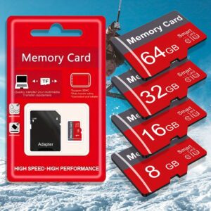 1pc Memory Card 64GB 32GB 16GB With Adapter, High Speed Flash TF Card 8GB 4GB 2GB 1GB, A1 C10 Memory TF Card For Tablet/Camera/Mobile Phone/Laptop/PC/Car Audio/Game Console/Audio -Store Your Files Securely!