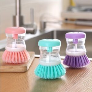 1pc Kitchen Pot Cleaning Brush, Home Dishwashing Brush, Portable Scrubbing Brush