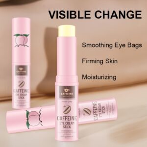 Caffeine Eye Cream Stick 3g Plant Extract Ingredients Gently Absorb Deep, Nourish Skin, Improve Fine Lines, Relieve Under-Eye Bags, Dark Circles, Lighten Eye Skin, Increase Elasticity And Make Skin Younger