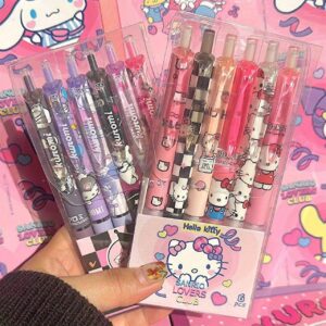 Hello Kitty Kuromi Durable Authorized Charm - Stylish Premium Ballpoint Pen with Colorful Anime Pattern for Office & School - Perfect Gift for Fans