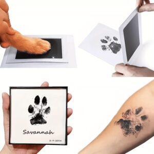 1pc Pet Paw Print Memorial Ink Pad With Touchless Ink For Pet Pawrint