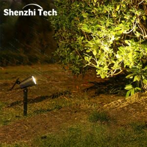 Shenzhi Tech Solar Spot Lights Outdoor, Adjustable Auto On/Off Flag Pole Lights, Landscape LED Lighting Ground Light for Garden Pool Tree Pond and Yard