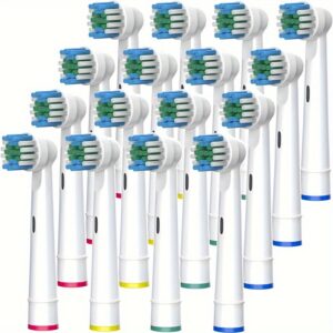 Replacement Heads for Electric Toothbrushes, Available in Packs of 4, 8, Or 16, Compatible with Oral B Models.