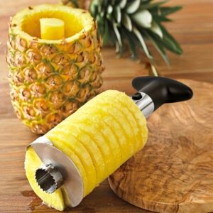 1pc Pineapple Corer And Slicer Tool, Pineapple Cutter Stainless Steel Fruit Peeler Corer Slicer Cutter With Sharp Blade Pineapple Eye Peeler For Home And Kitchen Kitchen Accessories