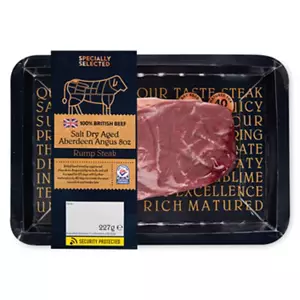 100% British Beef Salt Dry Aged Aberdeen Angus 8oz Rump Steak