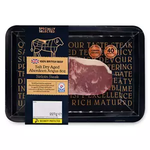 100% British Beef Salt Dry Aged Aberdeen Angus 8oz Sirloin Steak