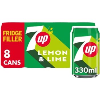 7UP Refreshing Lemon & Lime Taste (8 x 330ml)