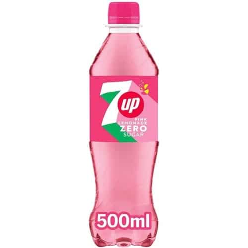 7UP Zero Sugar Pink Lemonade Bottle (500ml)
