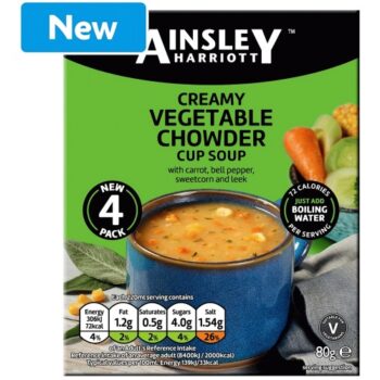 Ainsley Harriott Creamy Vegetable Chowder Cup Soup (80g)