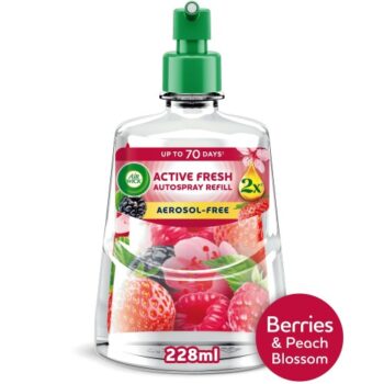 Air Wick Berries & Peach Blossom 24 7 Active Fresh Refill (228ml)