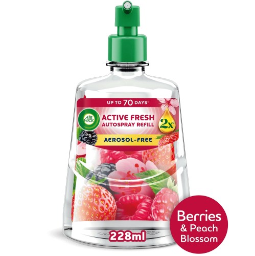 Air Wick Berries & Peach Blossom 24 7 Active Fresh Refill (228ml)