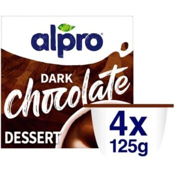 Alpro Dairy Free Soya Dark Chocolate (4 x 125g)