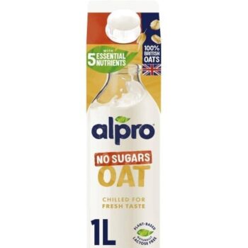 Alpro Oat No Sugars Chilled Dairy Free Milk Alternative (1 Litre)