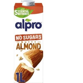 Alpro Roasted Almond Milk Dairy Free No Sugars Long Life Drink (1 Litre)