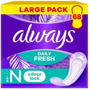 Always Dailies Normal Fresh & Protect Panty Liners Value Pack (68)