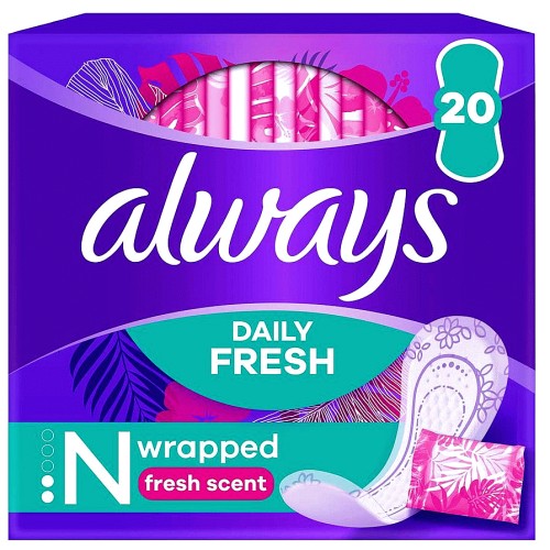 Always Dailies Singles Normal Fresh Panty Liners (20)