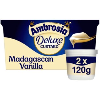 Ambrosia Deluxe Madagascan Vanilla Custard Twinpots (2 x 120g)